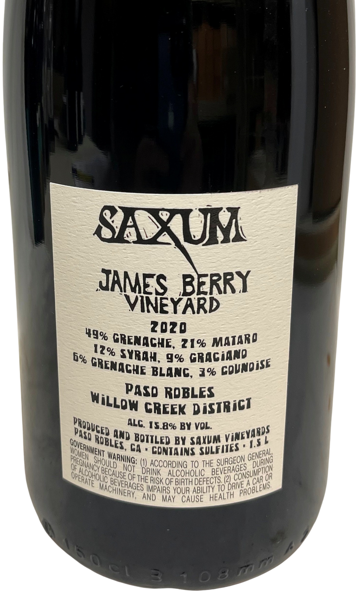 2020 Saxum James Berry Vineyard Proprietary Red