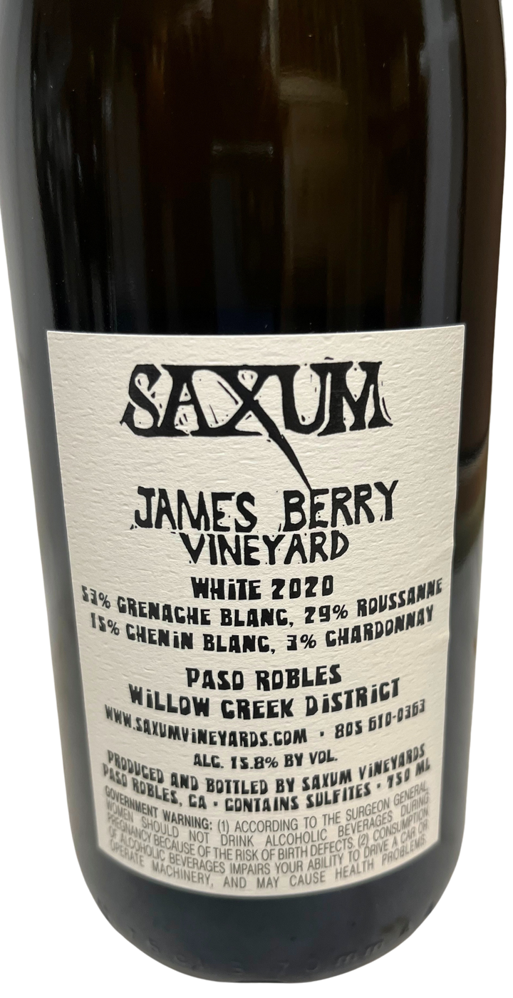 2020 Saxum James Berry Vineyard Proprietary White