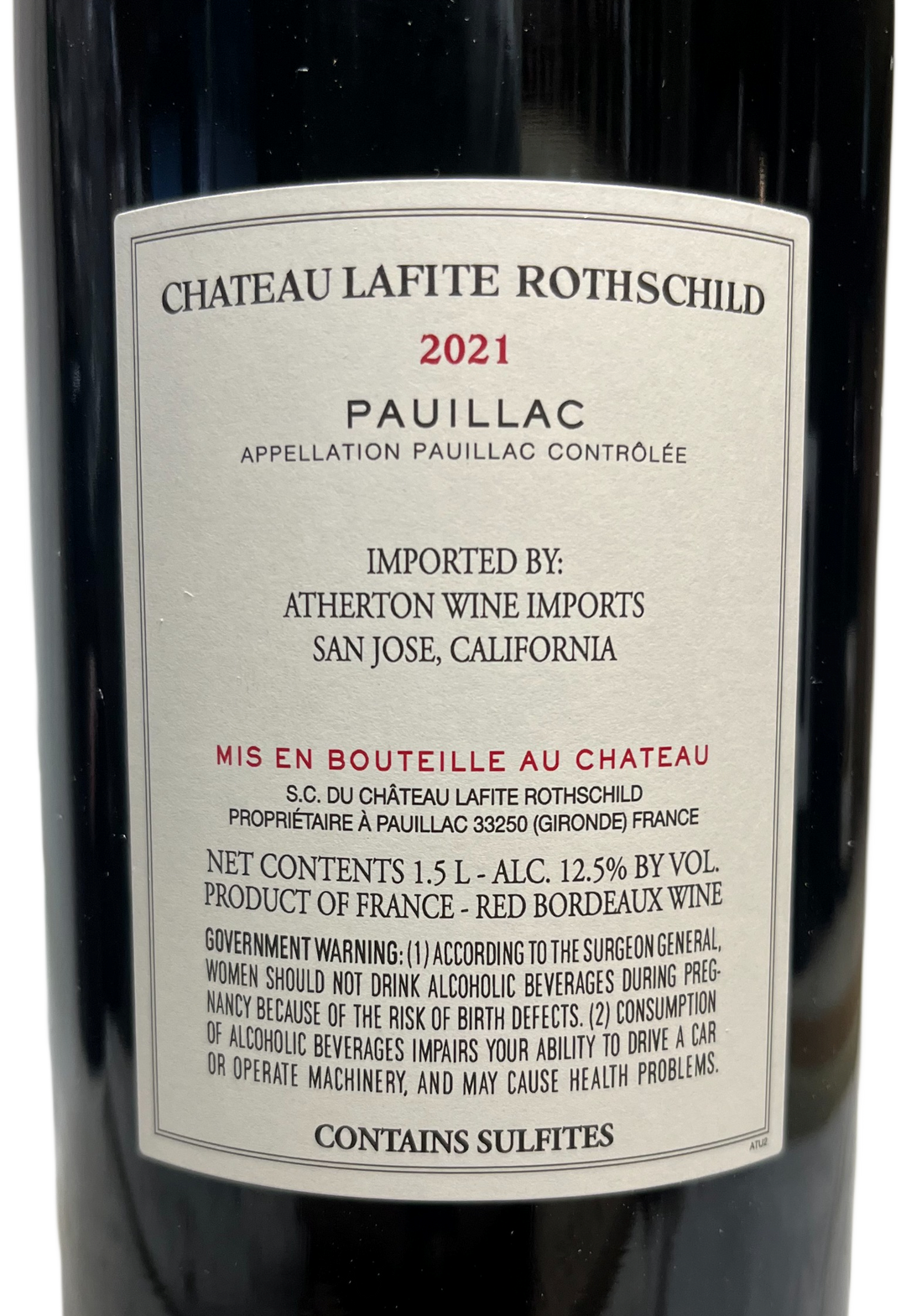2021 Lafite Rothschild Pauillac