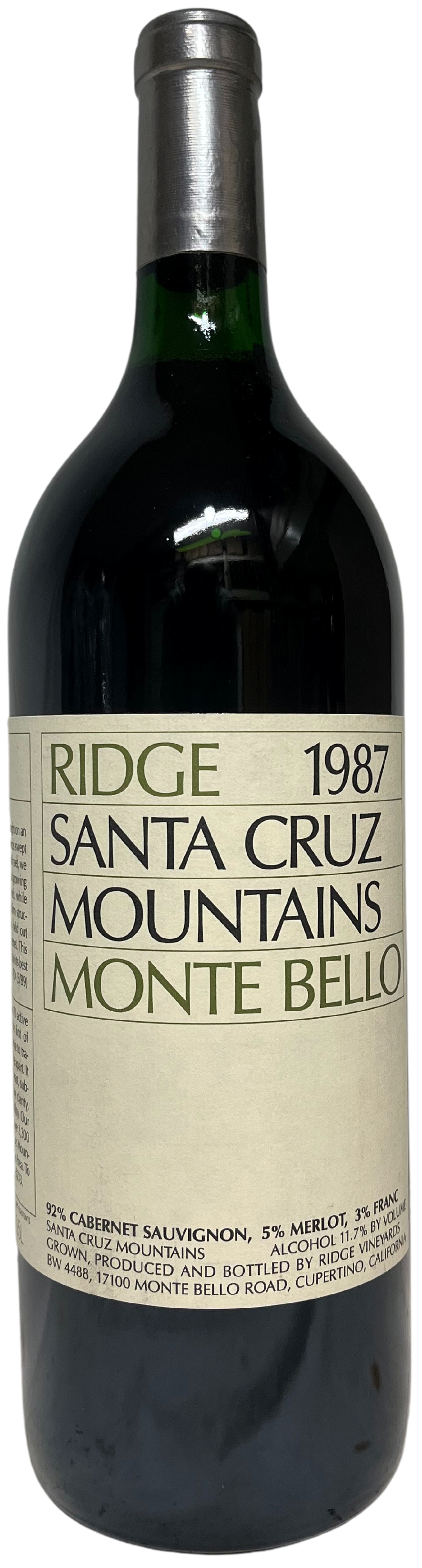 1987 Ridge Monte Bello Proprietary Red