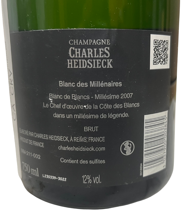 2007 Charles Heidsieck Champagne Blanc des Millenaires