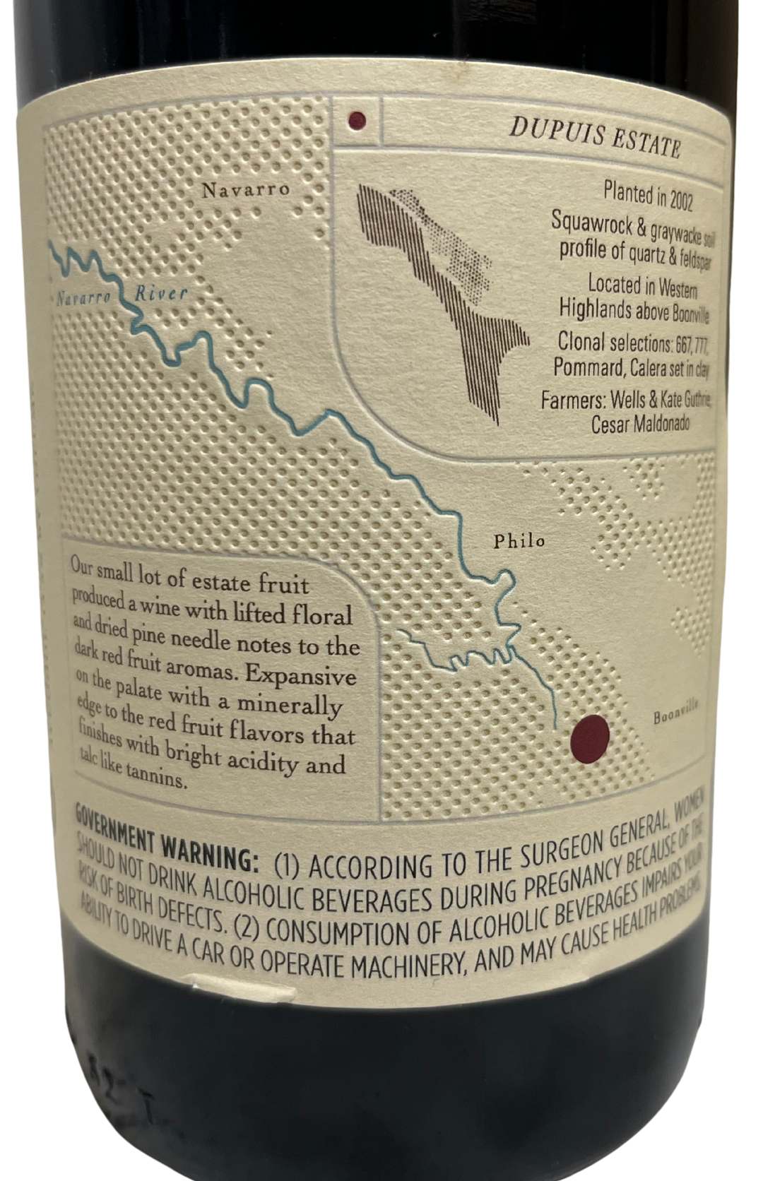 2020 Dupuis Wines Estate Vineyard Pinot Noir