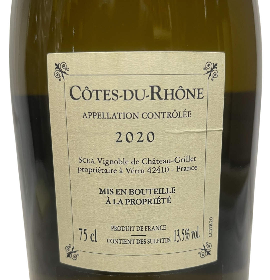 2020 Chateau Grillet Cotes du Rhone Blanc