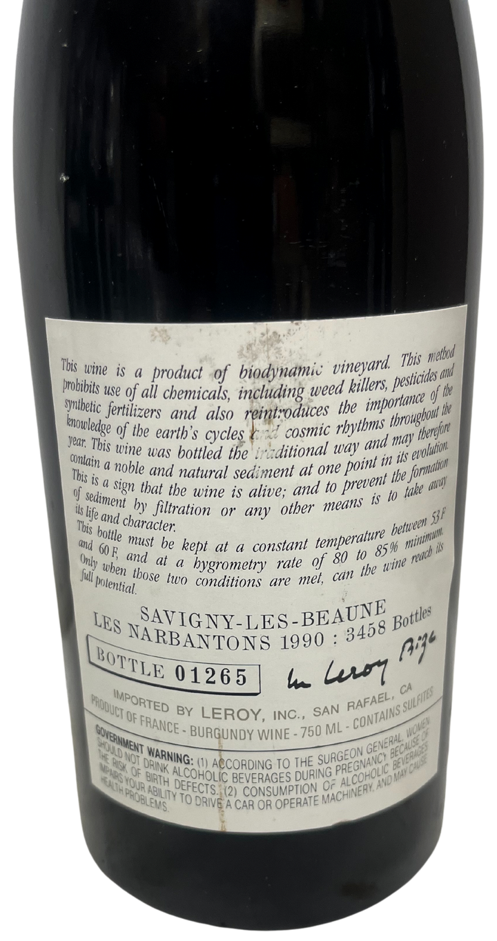 1990 Leroy Savigny les Beaune Narbantons