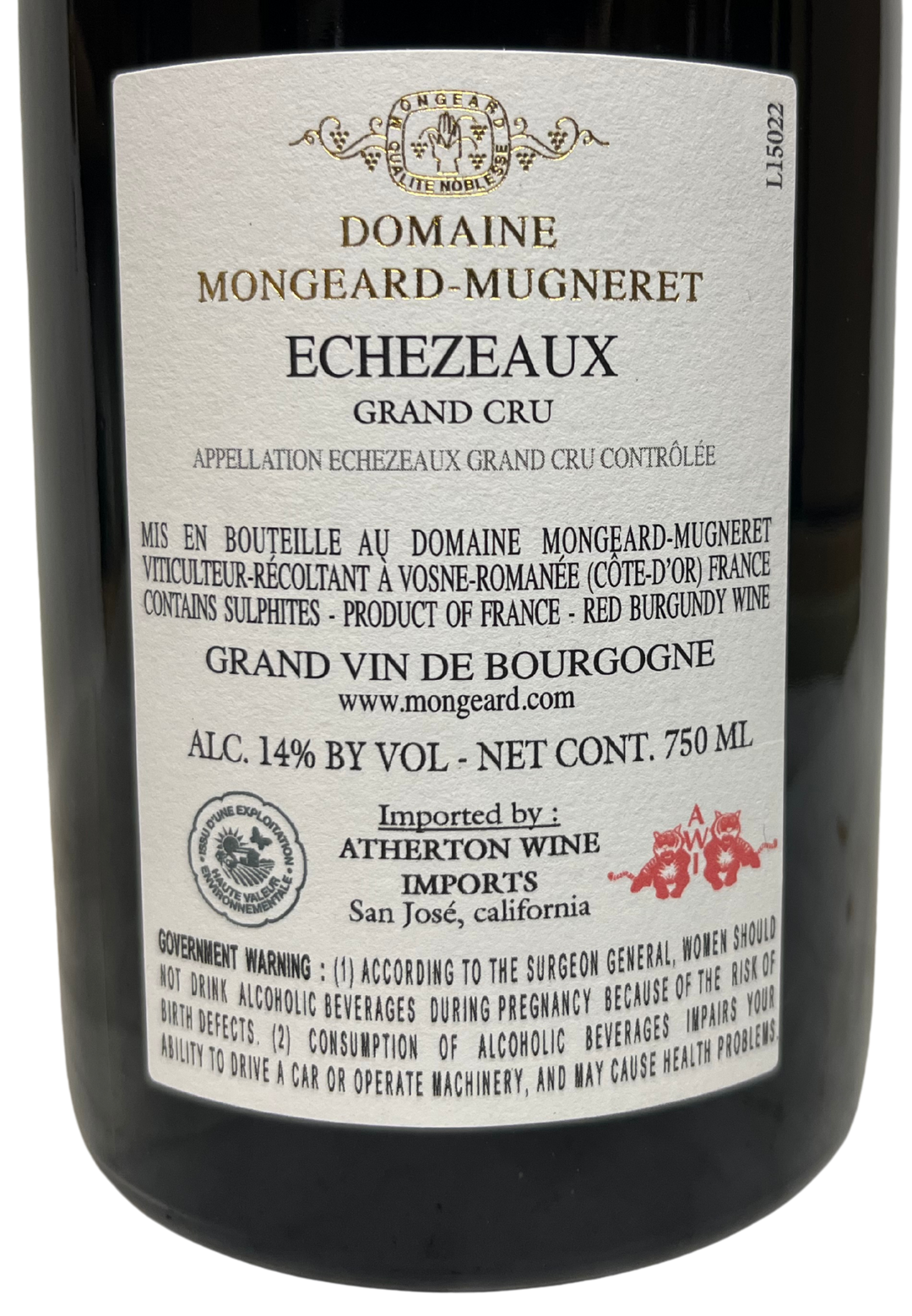 2022 Mongeard Mugneret Echezeaux