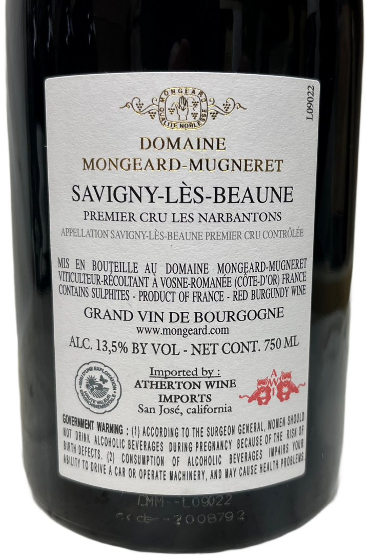2022 Mongeard Mugneret Savigny les Beaune Narbantons
