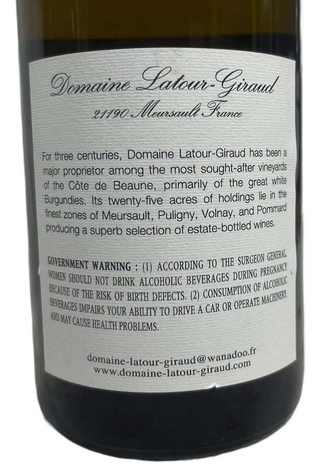 2022 Latour Giraud Meursault Genevrieres