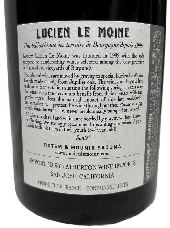 2021 Lucien Le Moine Nuits St Georges Vaucrains