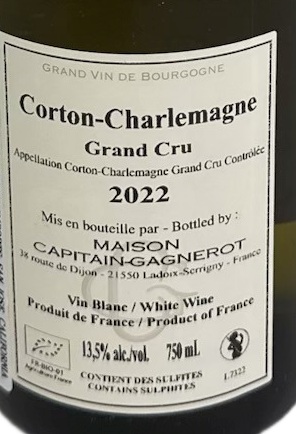 2022 Capitan Gagnerot Corton Charlemagne