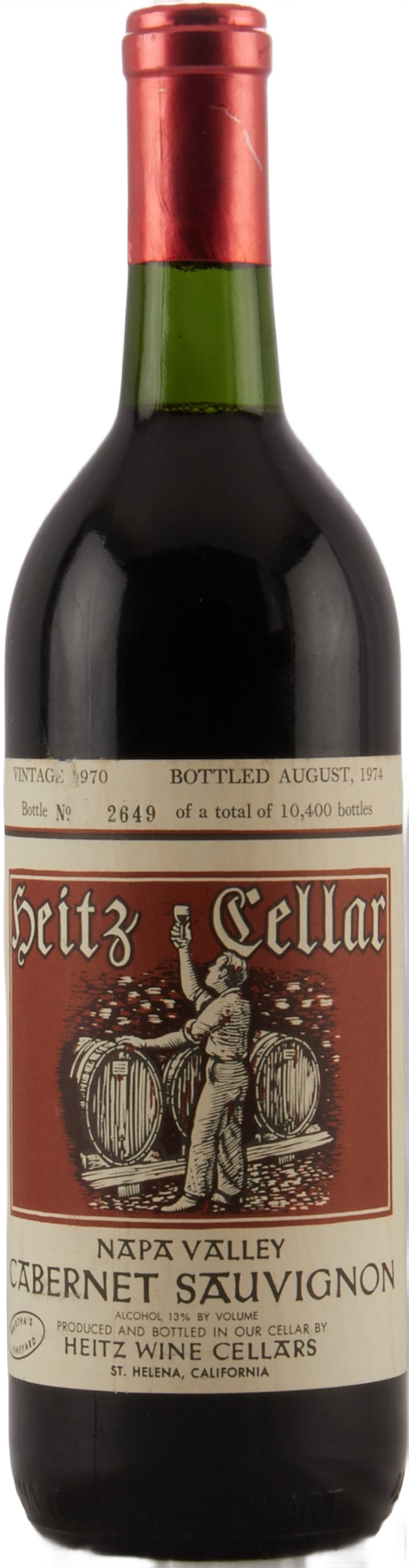 1970 Heitz Cellar Napa Valley Martha's Vineyard Cabernet Sauvignon