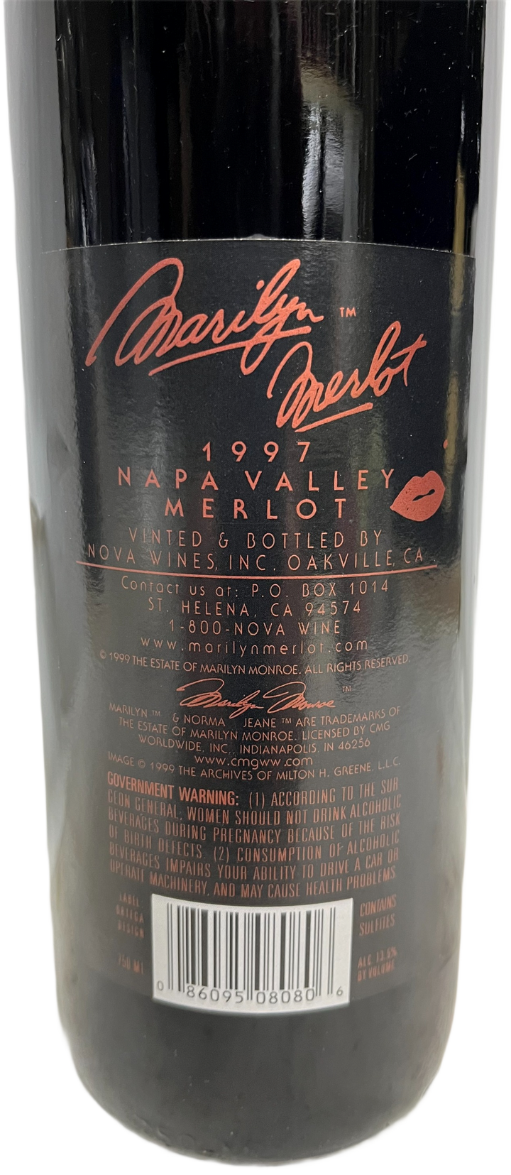 1997 Marilyn Merlot Napa Valley Merlot - Scratch and Dent