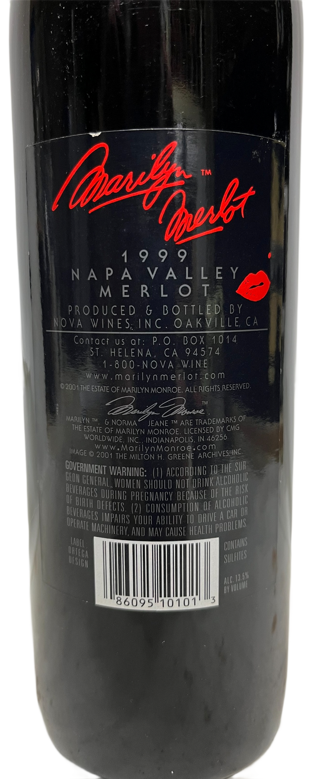 1999 Marilyn Merlot Napa Valley Merlot - Scratch and Dent