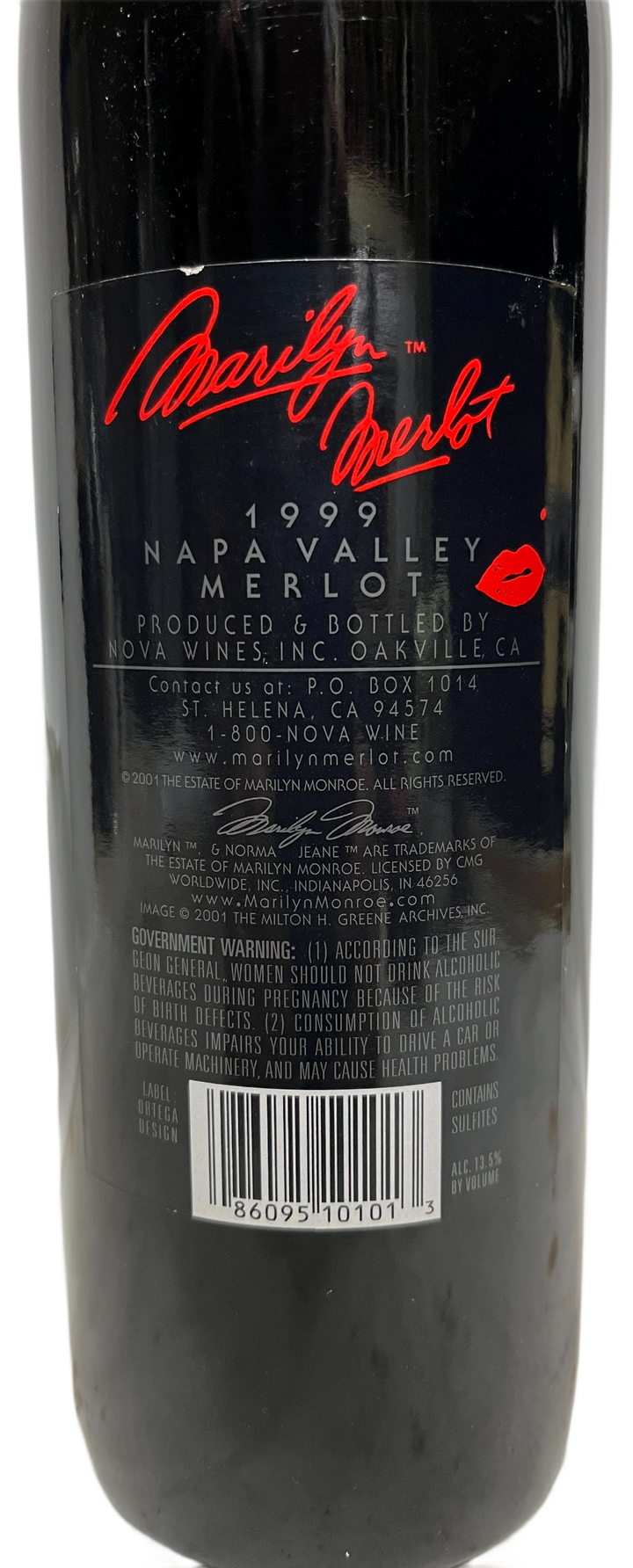 1999 Marilyn Merlot Napa Valley Merlot - Scratch and Dent