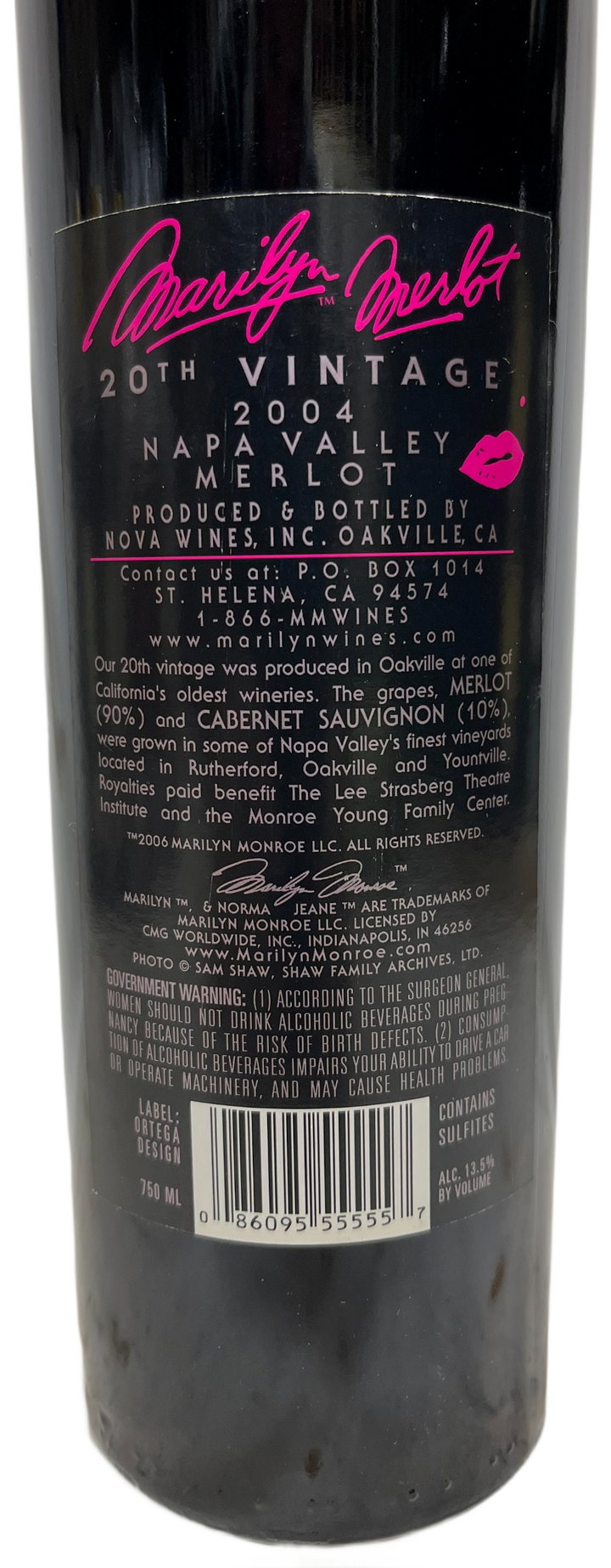2004 Marilyn Merlot Napa Valley Merlot - Scratch and Dent