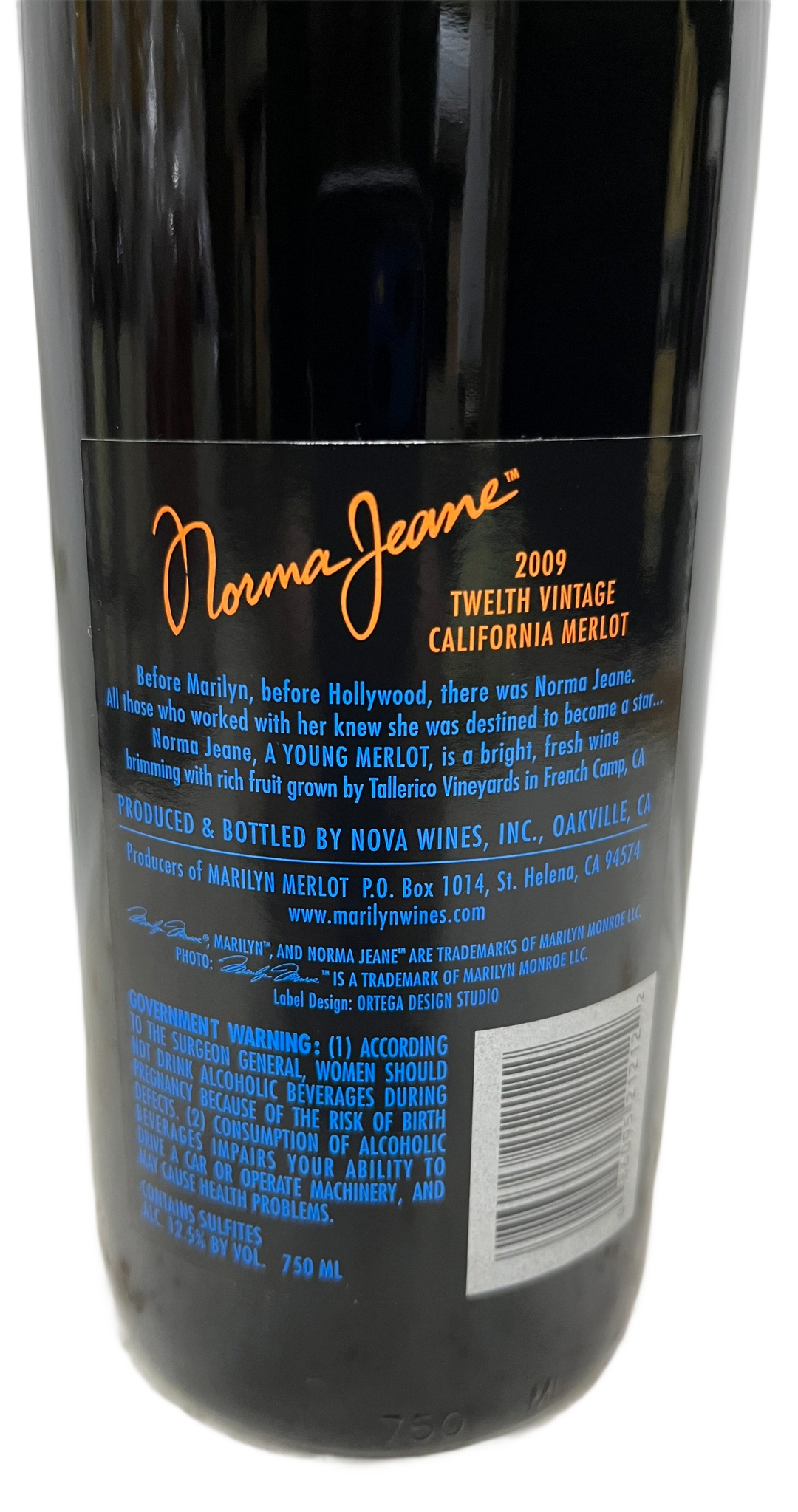 2009 Norma Jeane Merlot Napa Valley - Scratch and Dent