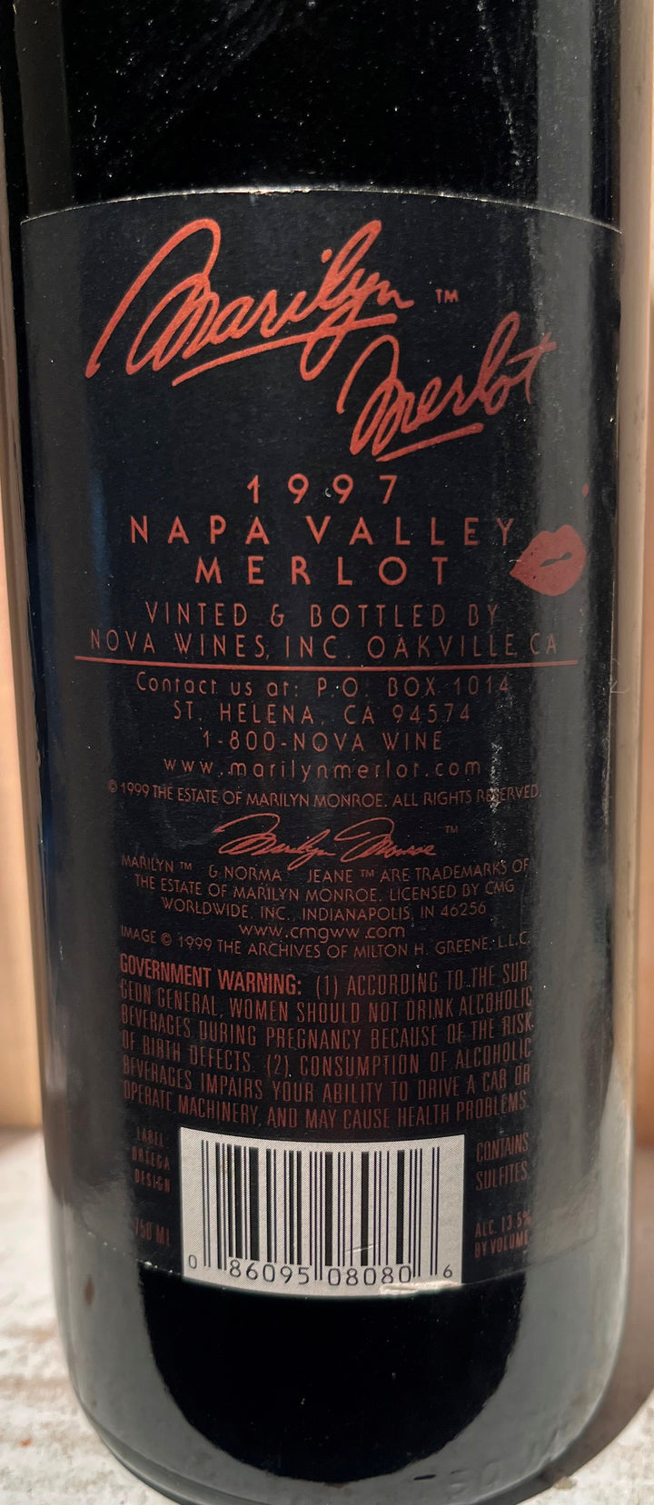 1997 Marilyn Merlot Napa Valley Merlot - Scratch and Dent