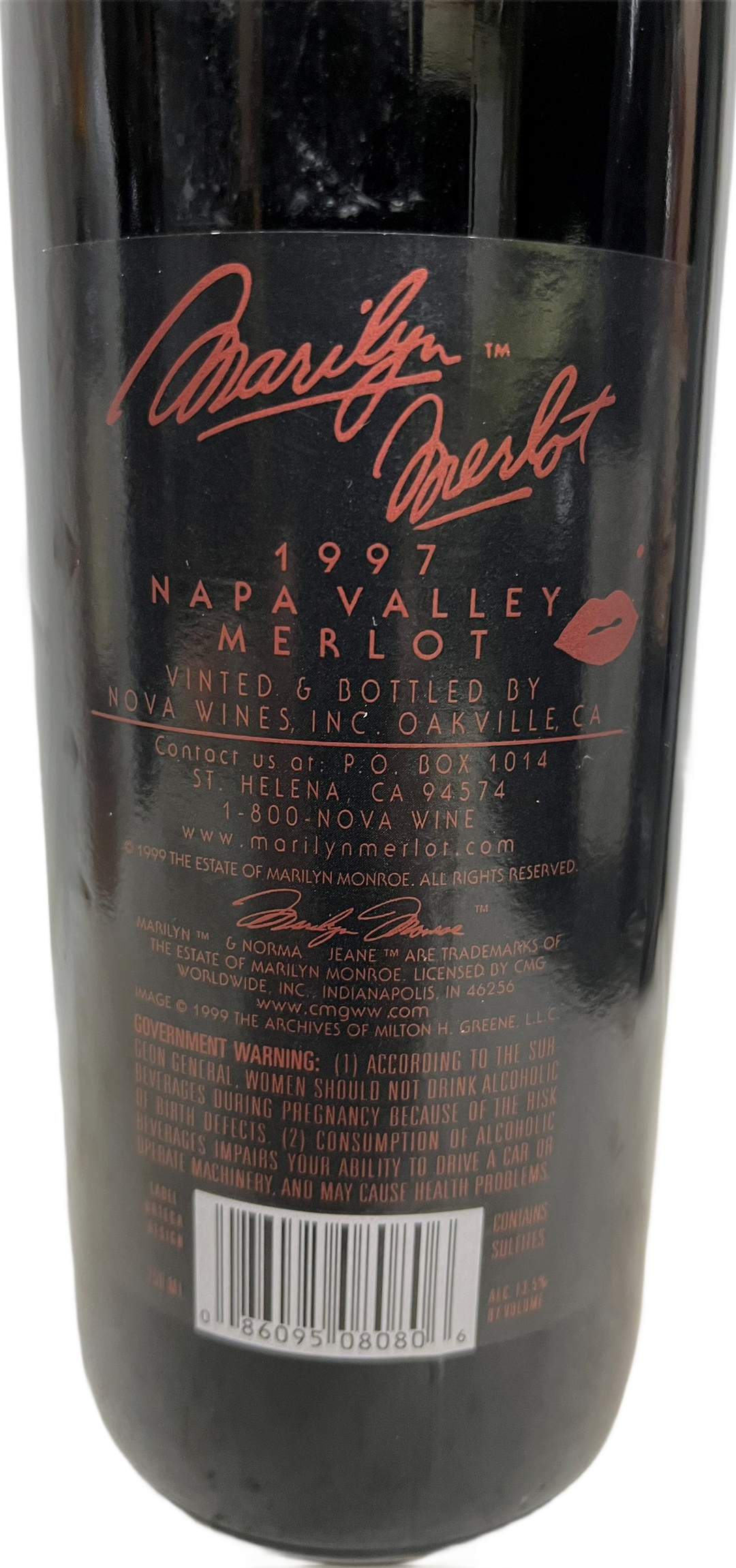 1997 Marilyn Merlot Napa Valley Merlot - Scratch and Dent
