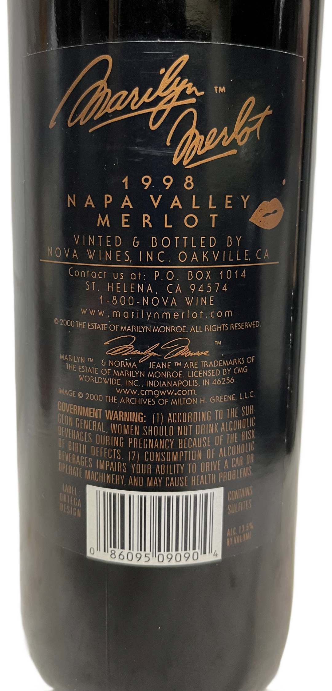 1998 Marilyn Merlot Napa Valley Merlot - Scratch and Dent