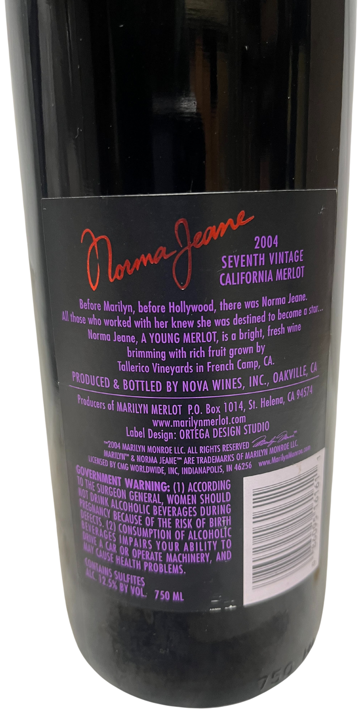 2004 Norma Jeane Merlot Napa Valley - Scratch and Dent