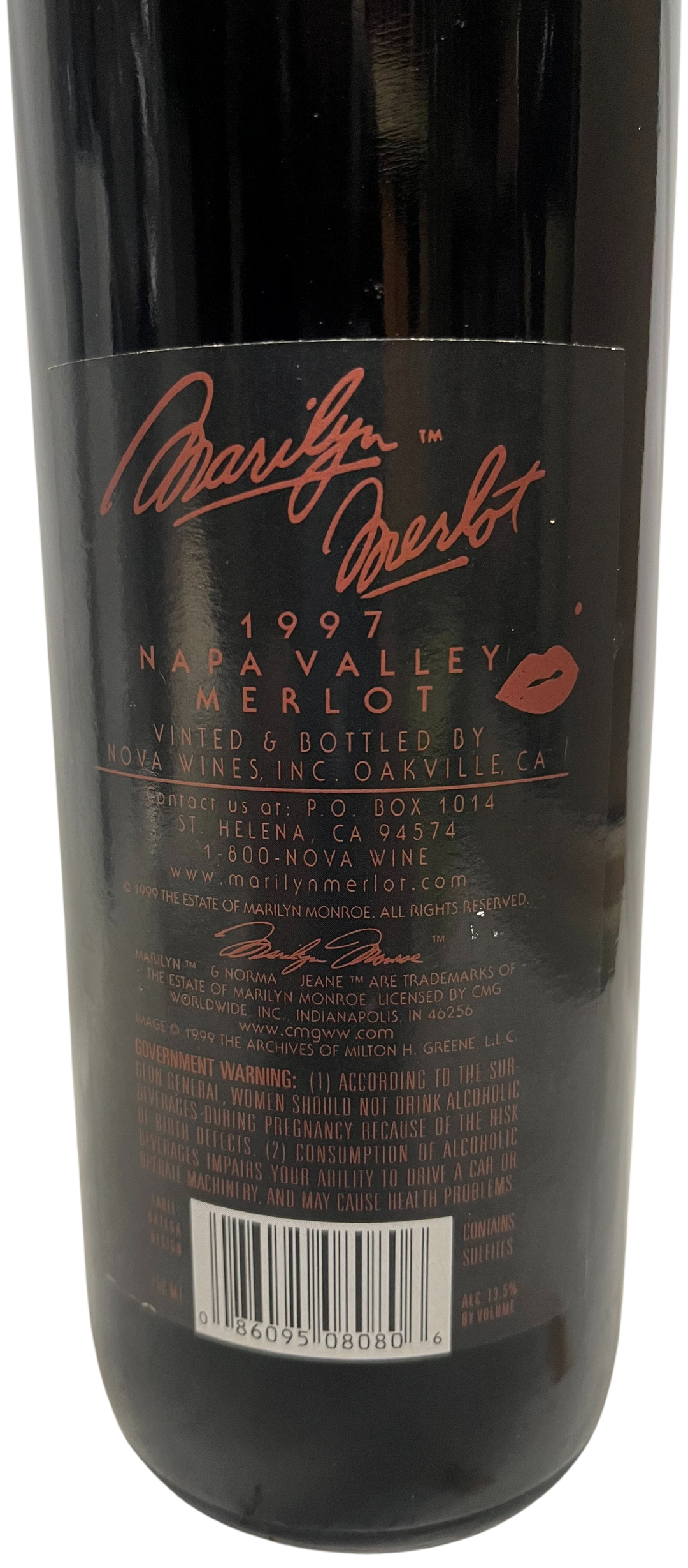 1997 Marilyn Merlot Napa Valley Merlot - Scratch and Dent