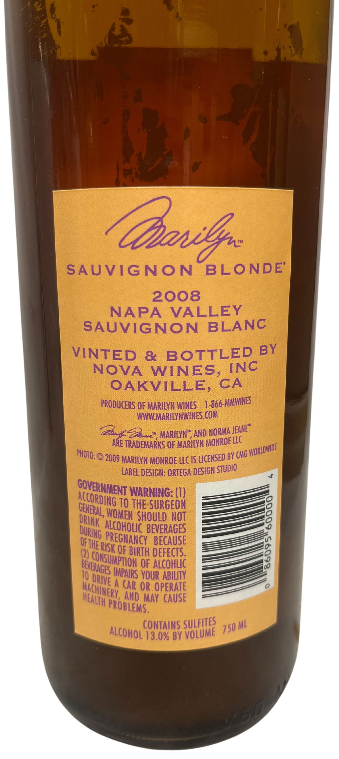 2008 Marilyn Sauvignon Blonde Napa Valley White