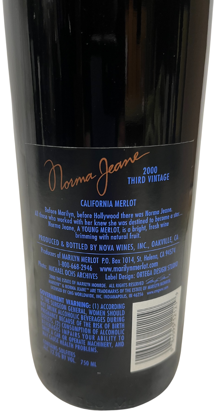 2000 Norma Jeane Merlot Napa Valley - Scratch and Dent