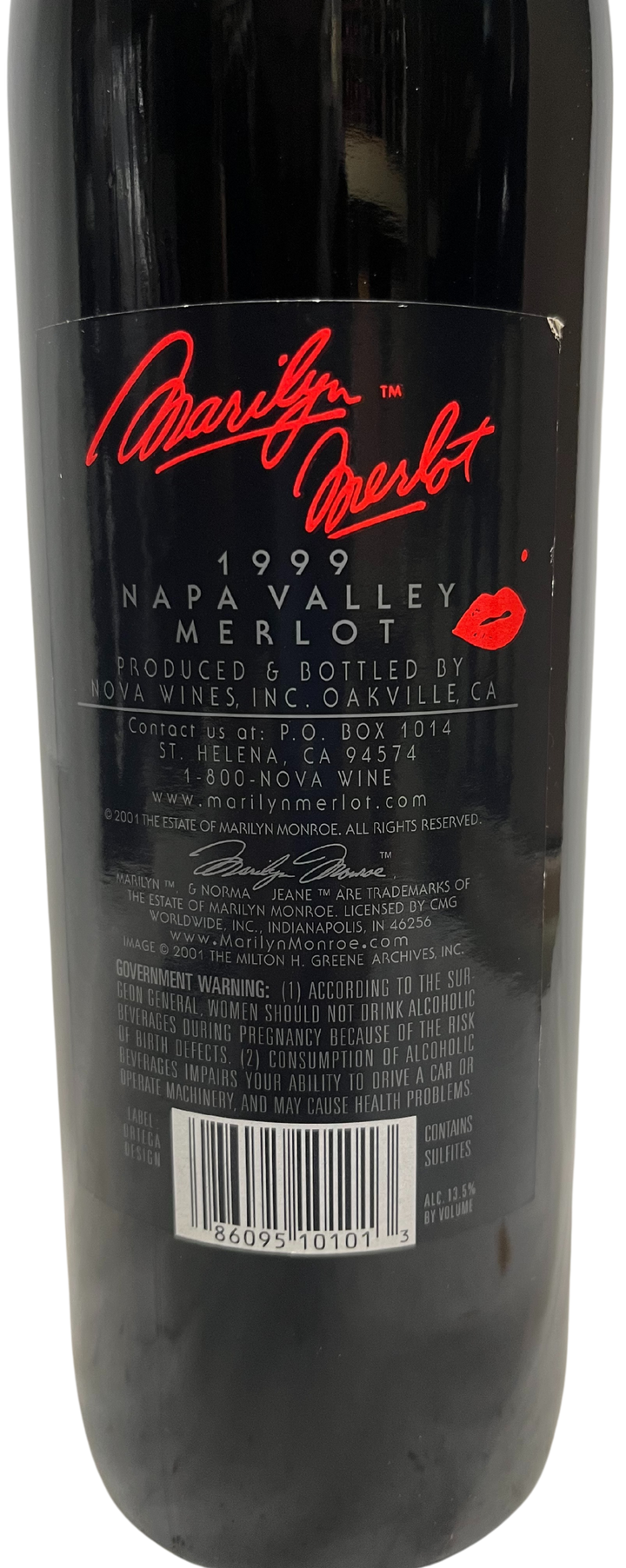 1999 Marilyn Merlot Napa Valley Merlot - Scratch and Dent