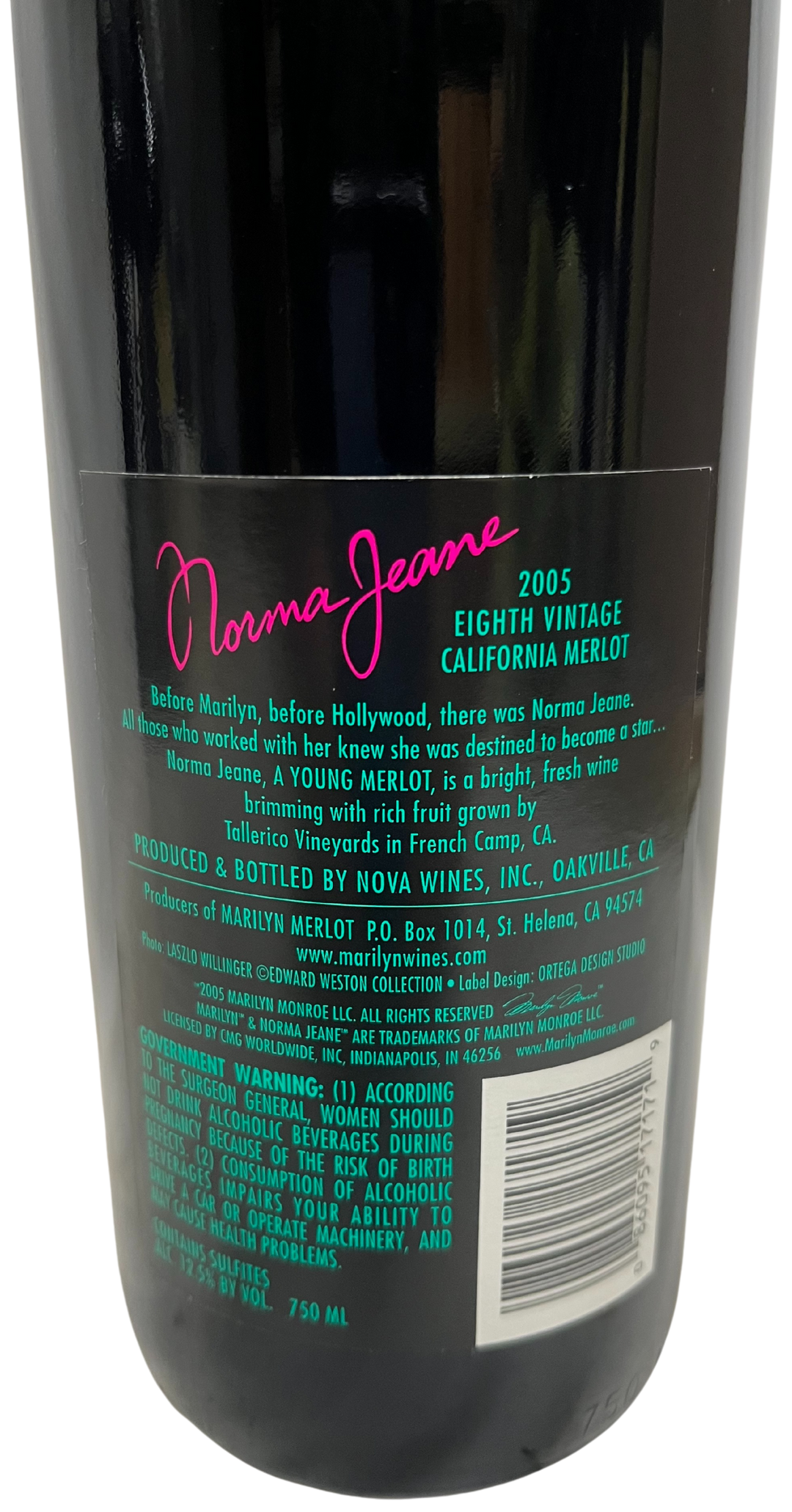 2005 Norma Jeane Merlot Napa Valley - Scratch and Dent