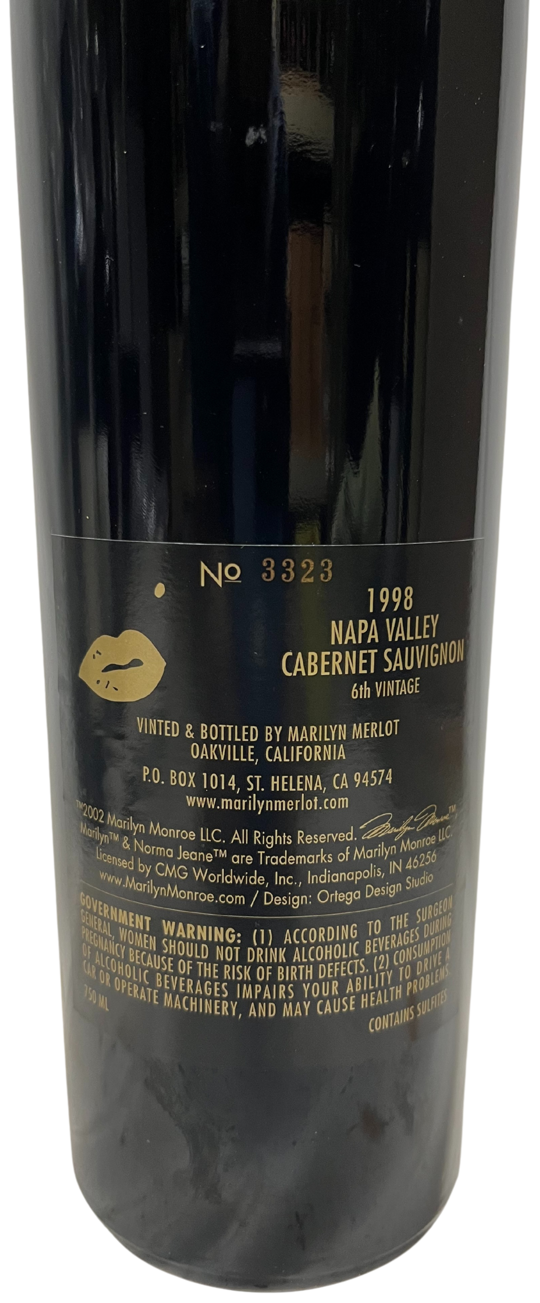 1998 Marilyn Cabernet Napa Valley Cabernet - Scratch and Dent