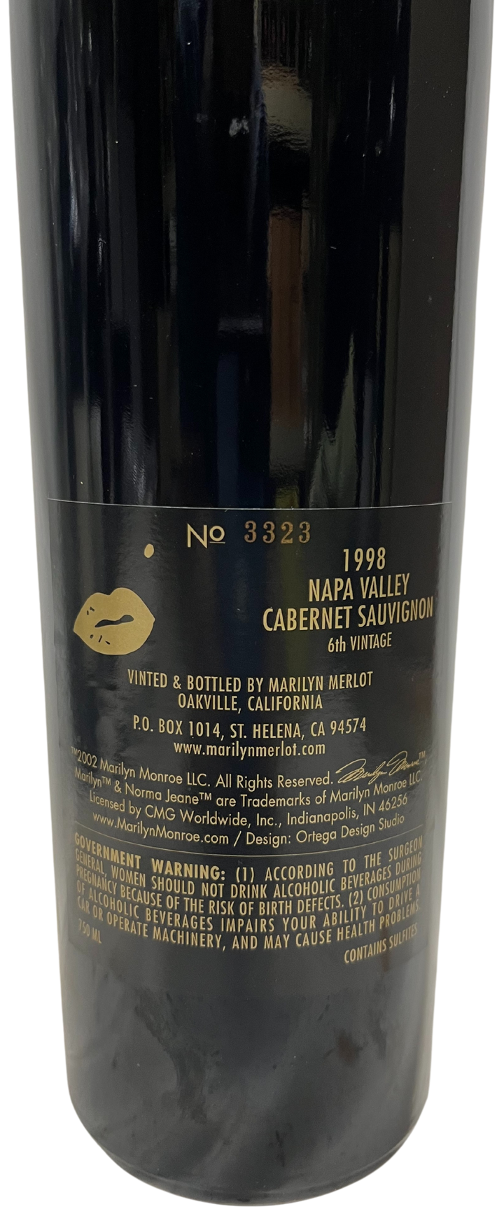 1998 Marilyn Cabernet Napa Valley Cabernet - Scratch and Dent