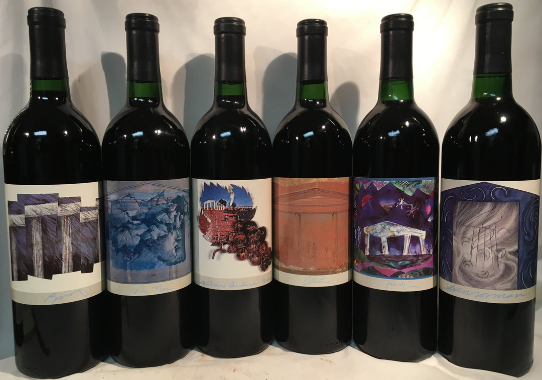 1985 Glen Ellen Winery The Acropolis Collection Imagery Series, Six 750ml bottles