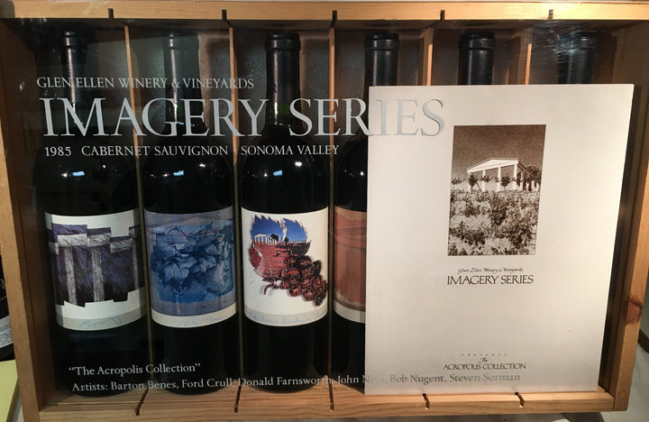 1985 Glen Ellen Winery The Acropolis Collection Imagery Series, Six 750ml bottles