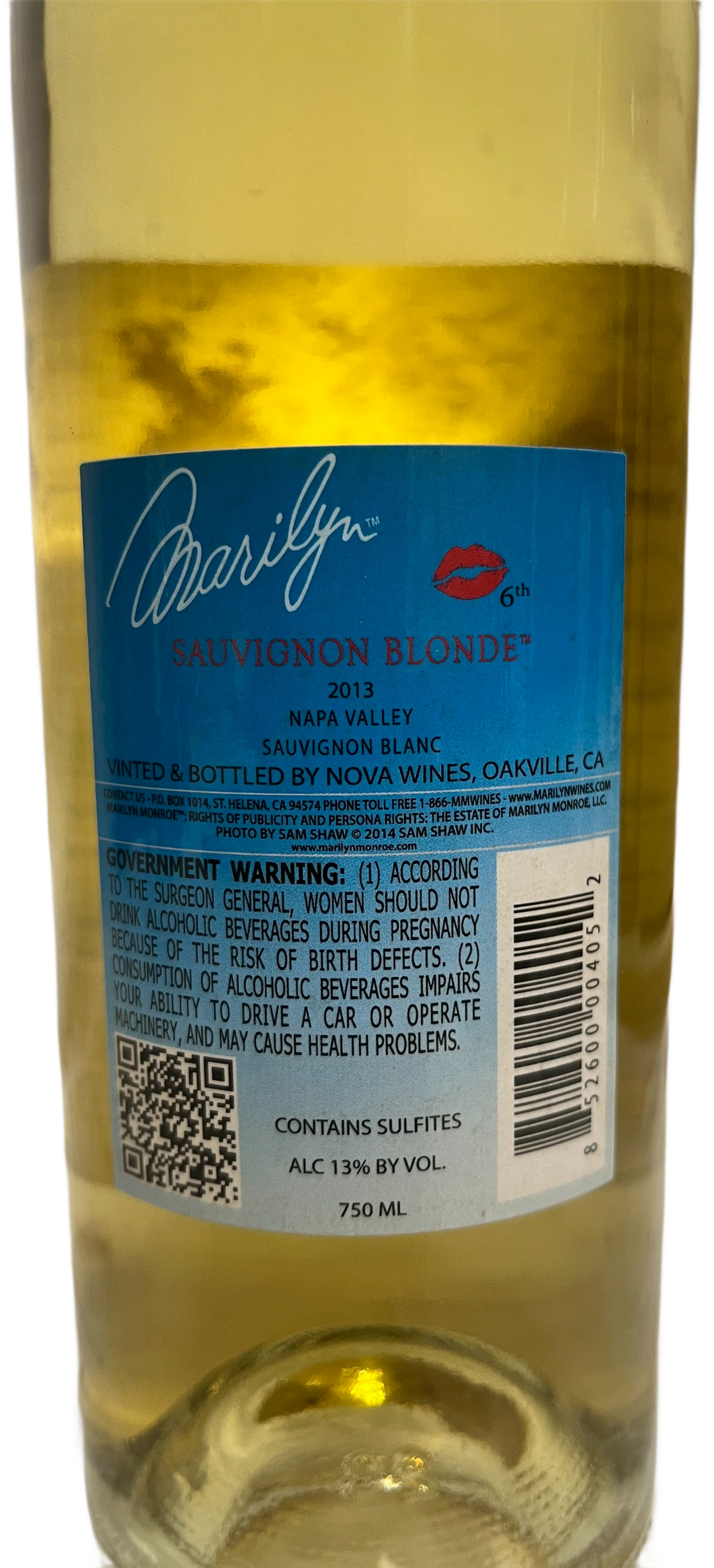 2014 Marilyn Sauvignon Blonde Napa Valley White - Scratch and Dent