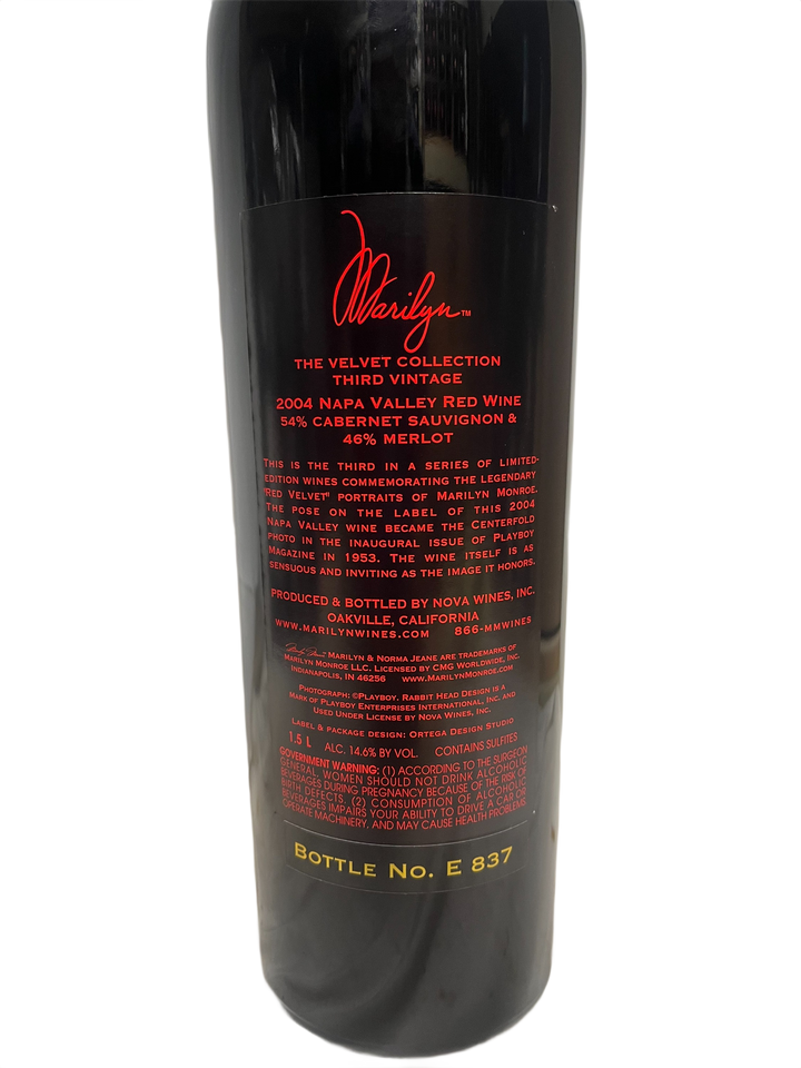 2004 Marilyn Merlot Napa Valley Velvet Collection Merlot - Scratch and Dent