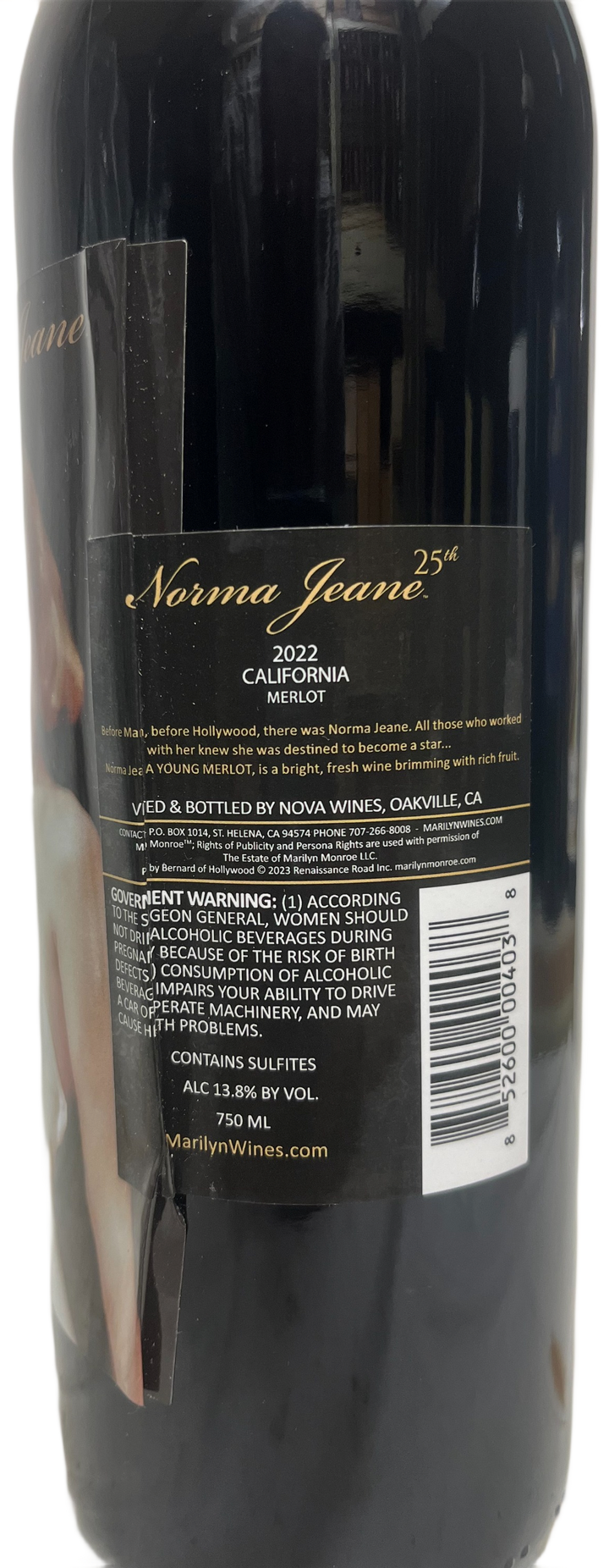 2022 Norma Jeane Merlot Napa Valley - Scratch and Dent