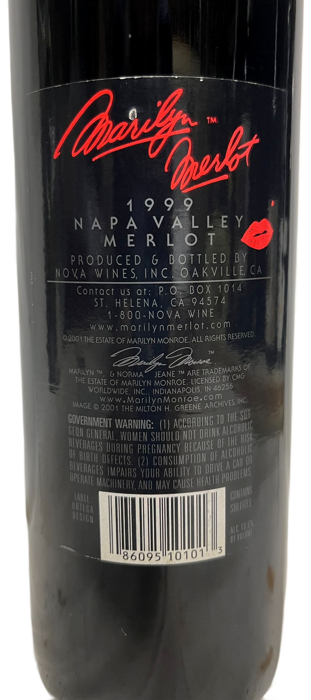 1999 Marilyn Merlot Napa Valley Merlot - Scratch and Dent