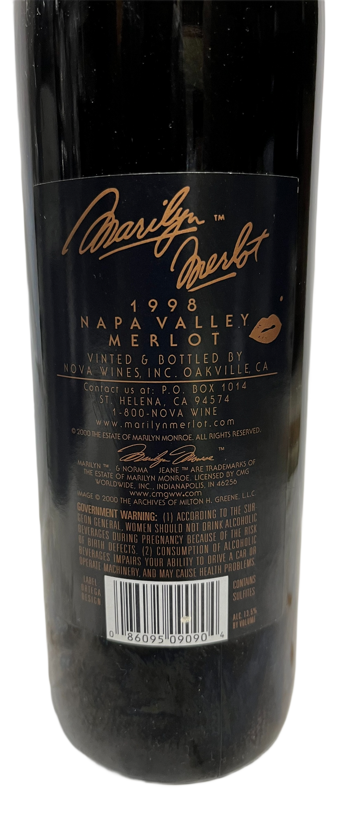 1998 Marilyn Merlot Napa Valley Merlot - Scratch and Dent