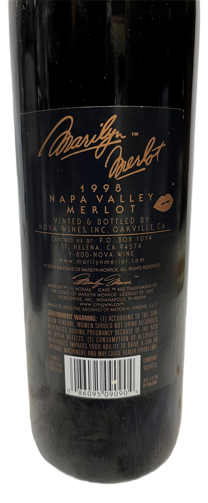 1998 Marilyn Merlot Napa Valley Merlot - Scratch and Dent
