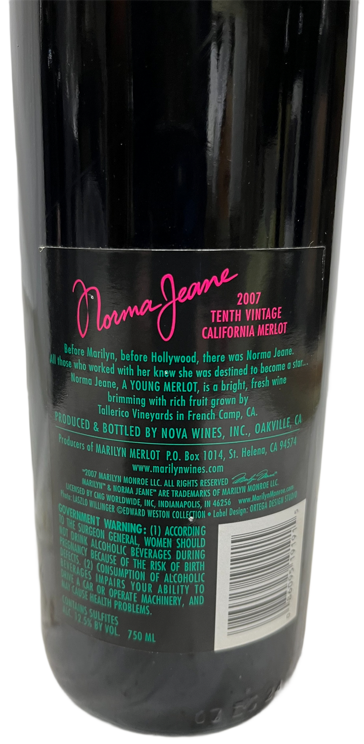 2007 Norma Jeane Merlot Napa Valley - Scratch and Dent