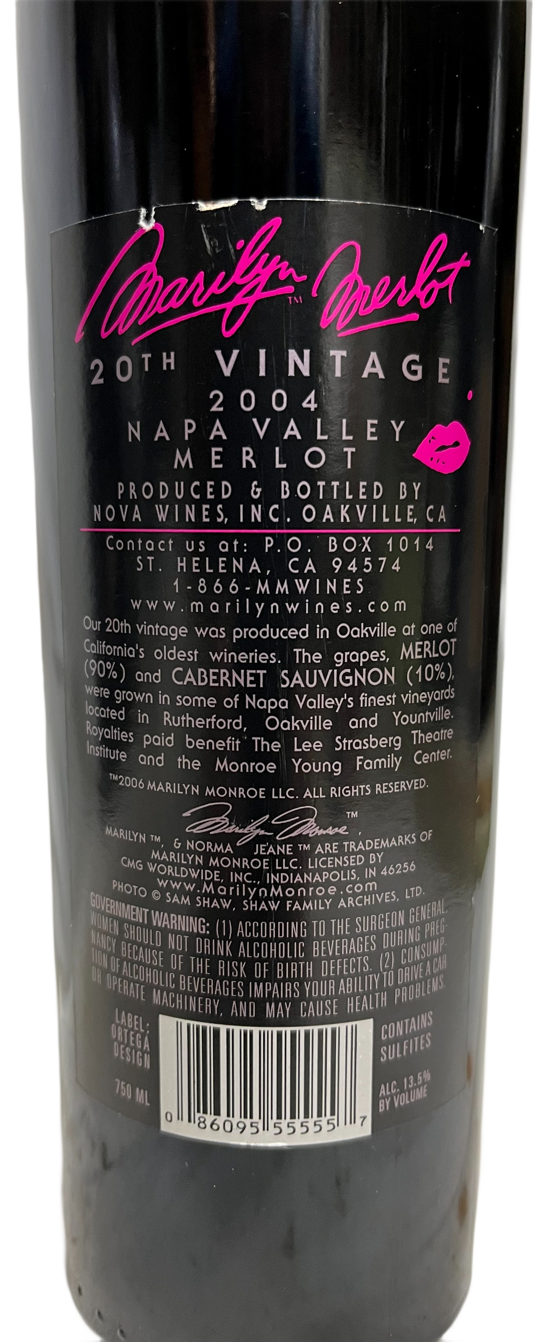 2004 Marilyn Merlot Napa Valley Merlot - Scratch and Dent