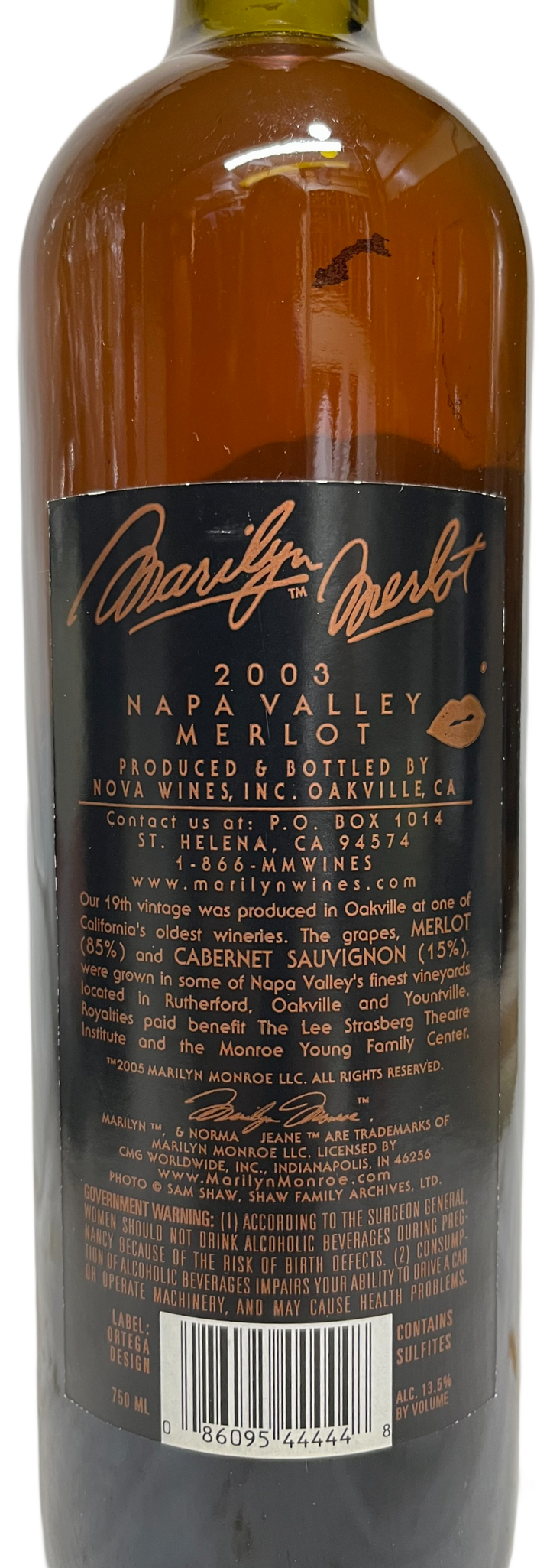 2003 Marilyn Merlot Napa Valley Merlot - Scratch and Dent