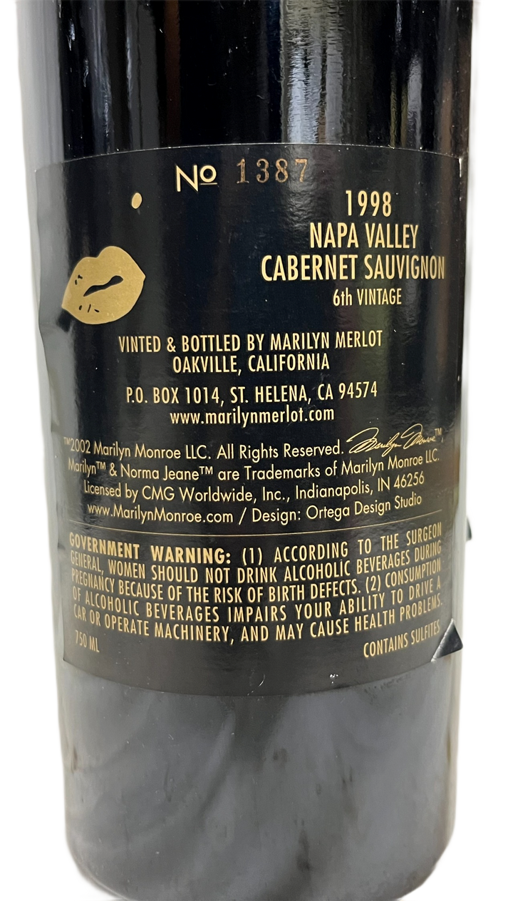 1998 Marilyn Cabernet Napa Valley Cabernet - Scratch and Dent