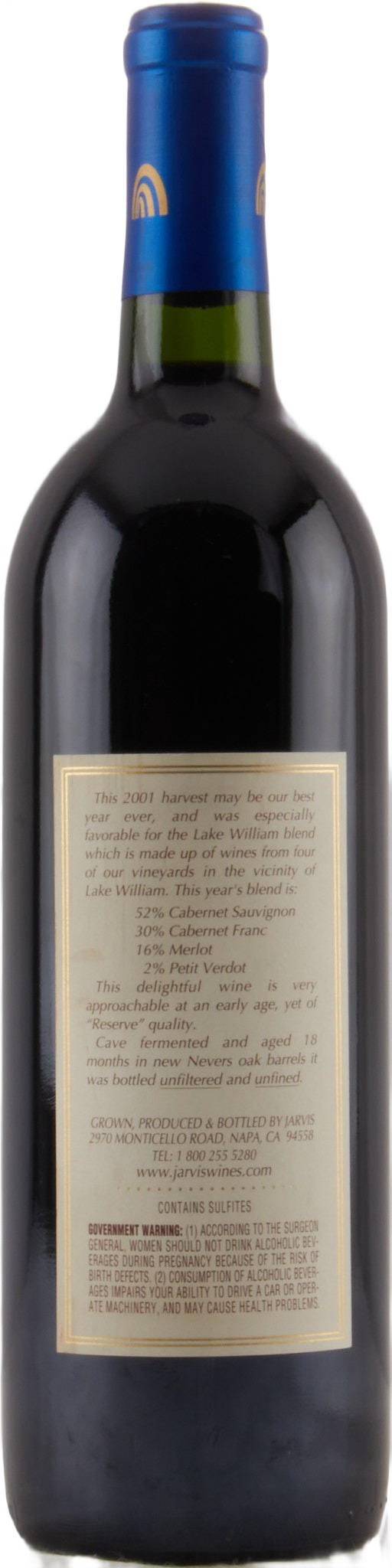 2001 Jarvis Lake William Estate Proprietary Red