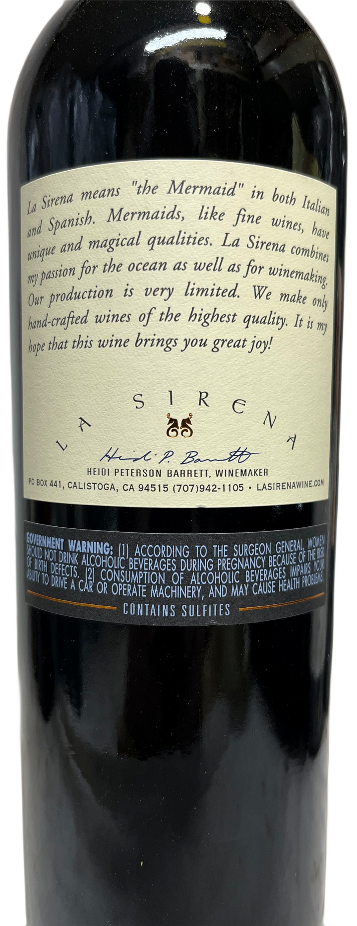 2015 La Sirena Napa Valley Cabernet