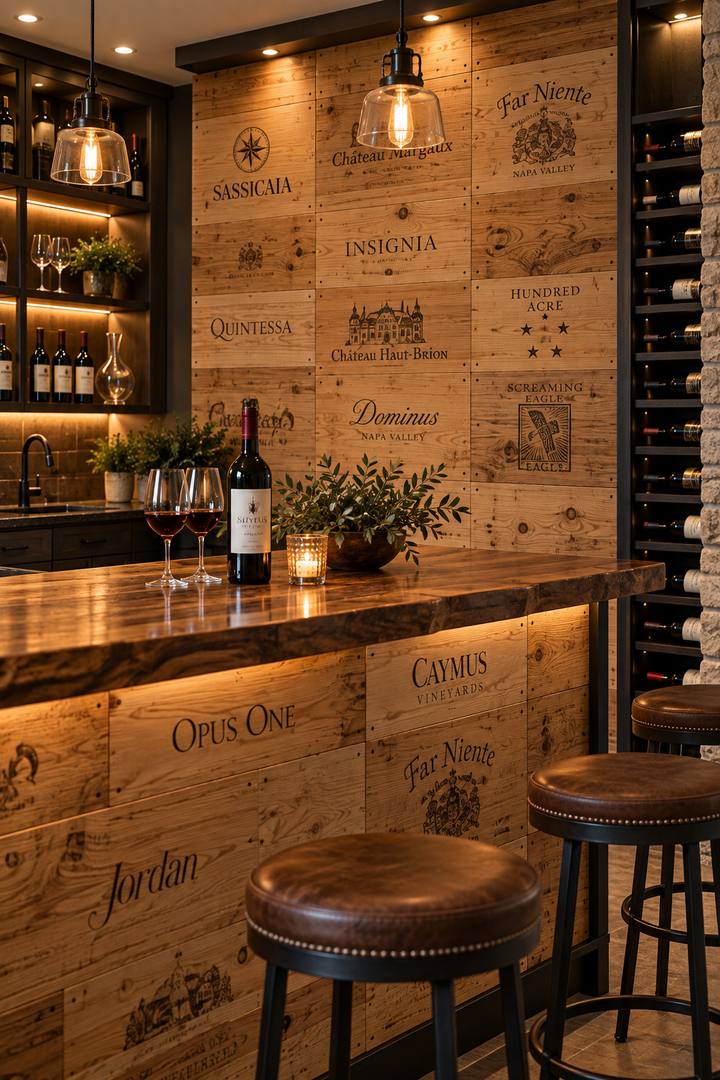 Authentic Wooden Wine Crate Panels – Lot of 40
