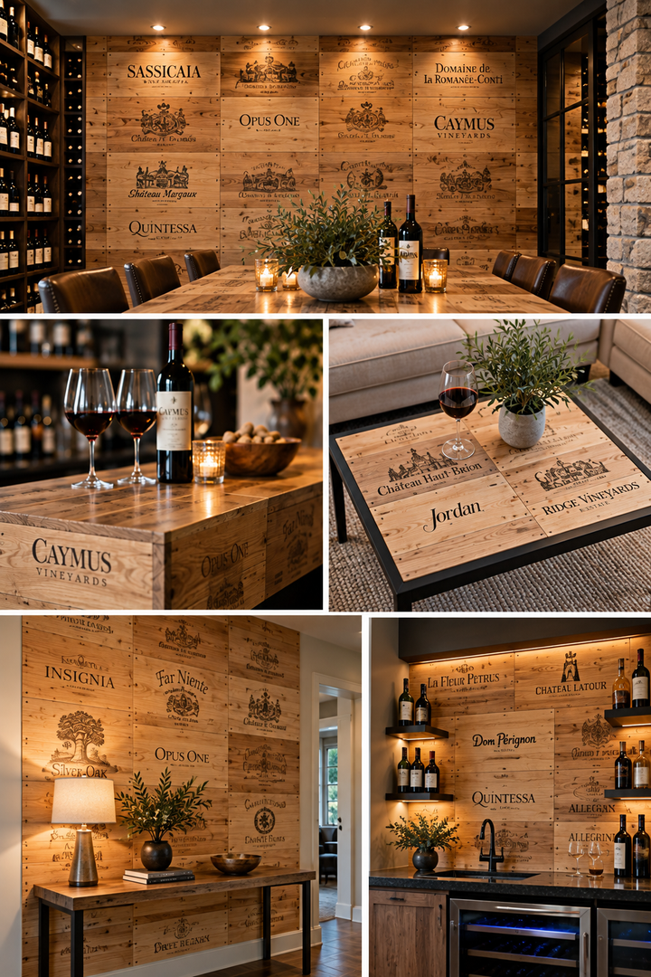 Authentic Wooden Wine Crate Panels – Lot of 40