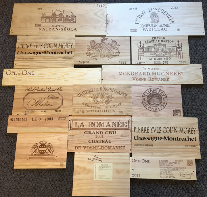 Authentic Wooden Wine Crate Panels – Lot of 40